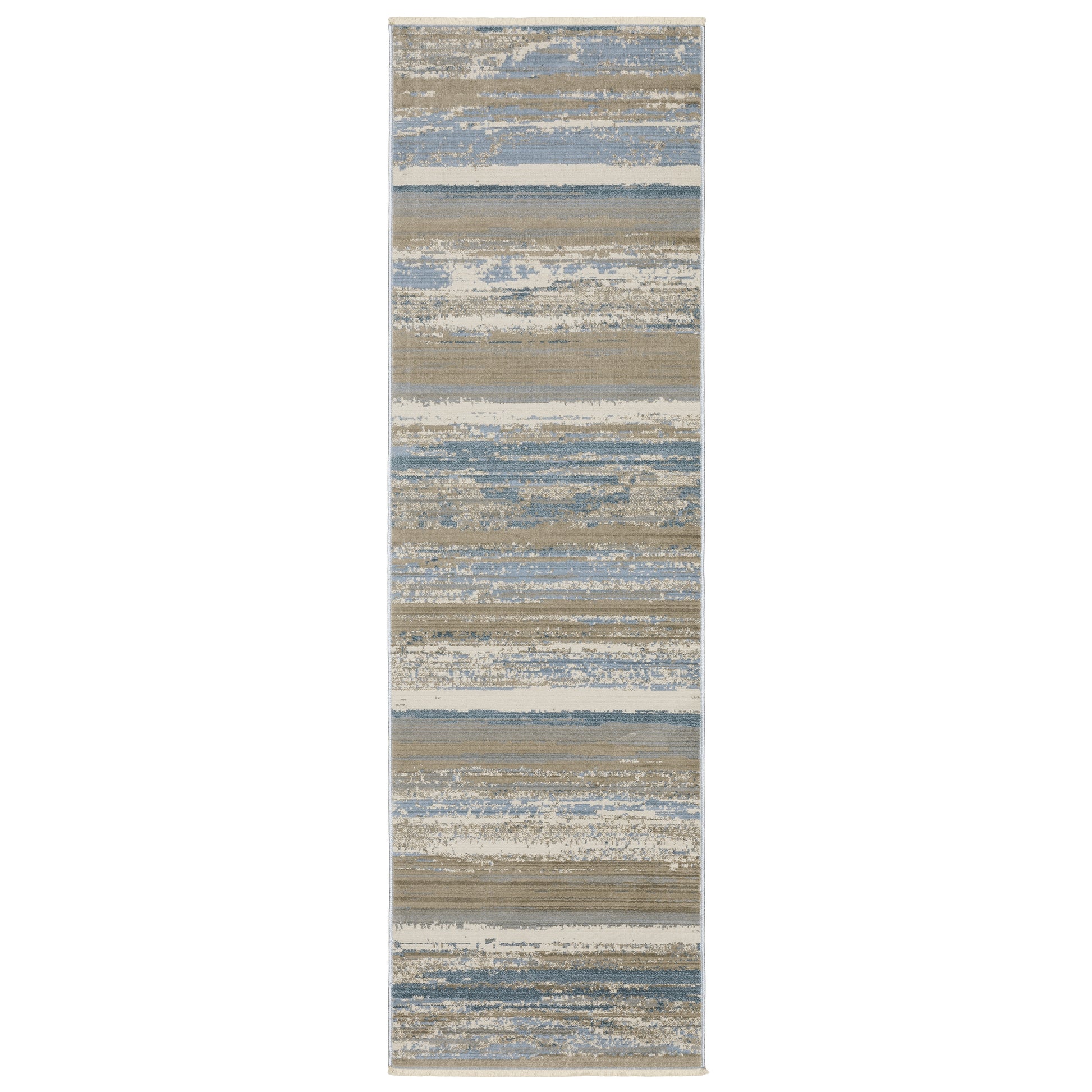 Bauer 042L2 Blue Distressed Rug