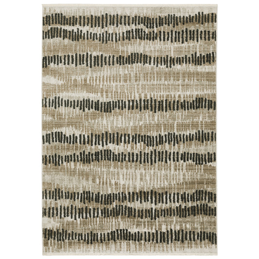Bauer 8120D Beige Abstract Rug