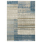 Bauer 090B2 Blue Distressed Rug
