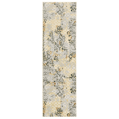 Bowen 108W2 Grey Distressed Rug