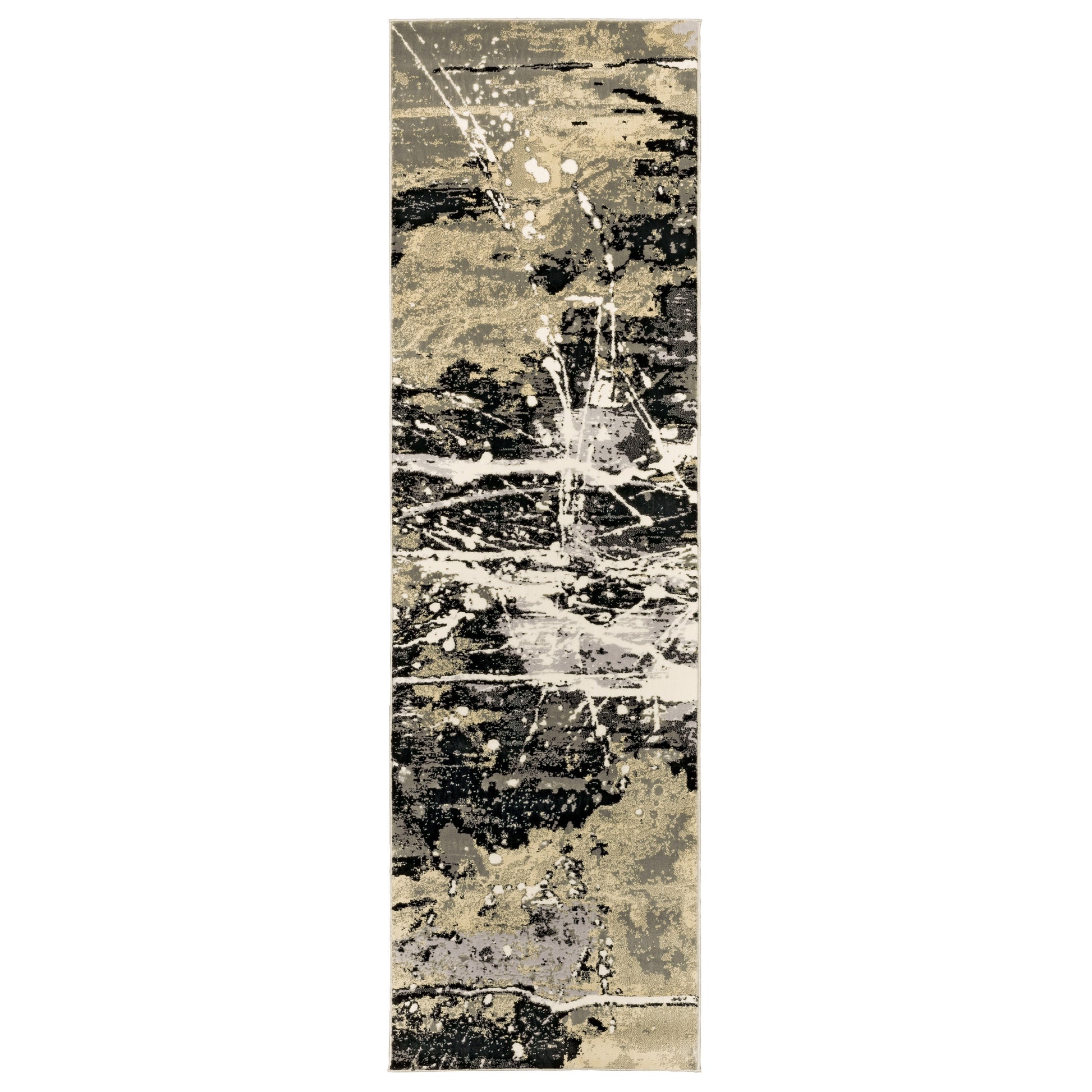 Bowen 109E2 Black Abstract Rug