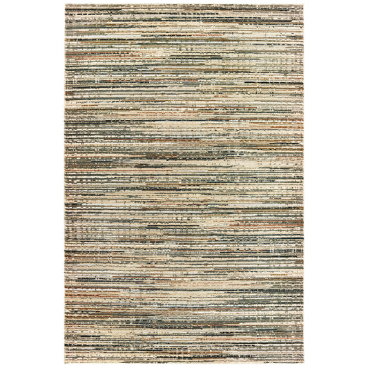 Bowen 1332J Ivory Stripe Rug