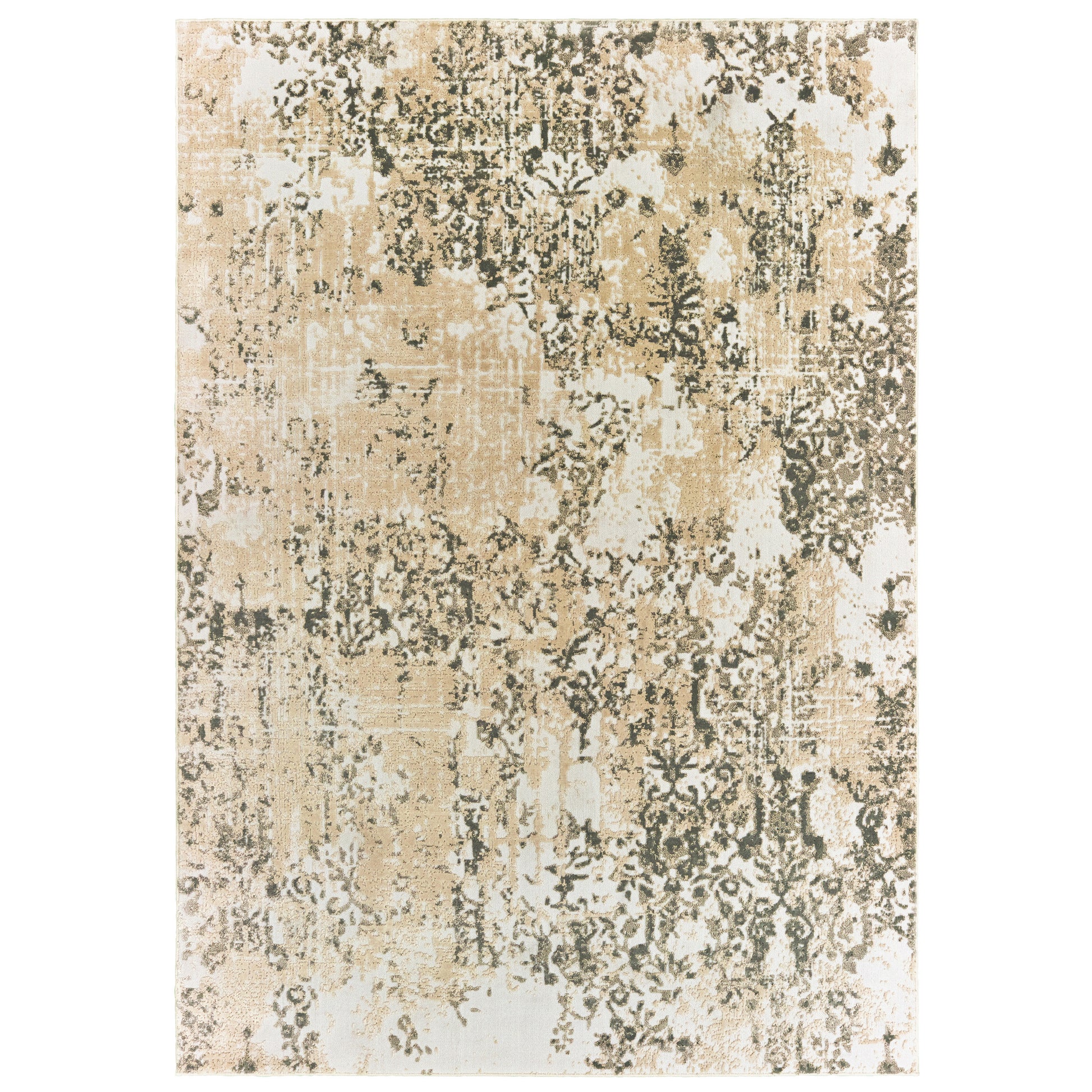 Bowen 2067W Grey Distressed Rug