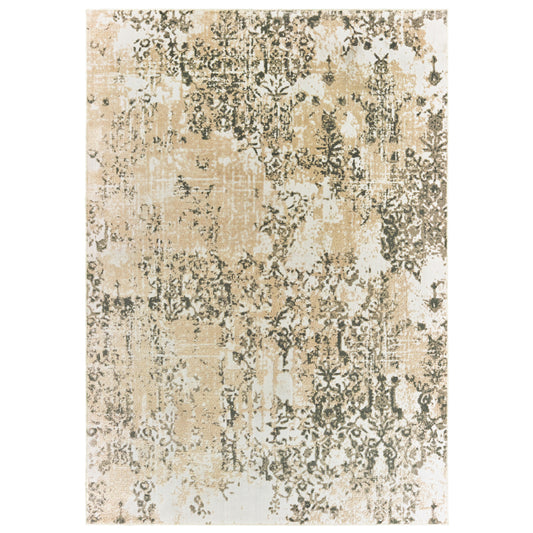 Bowen 2067W Grey Distressed Rug