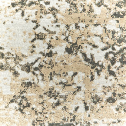 Bowen Distressed Grey/ Gold Botanical Cut Pile Rug