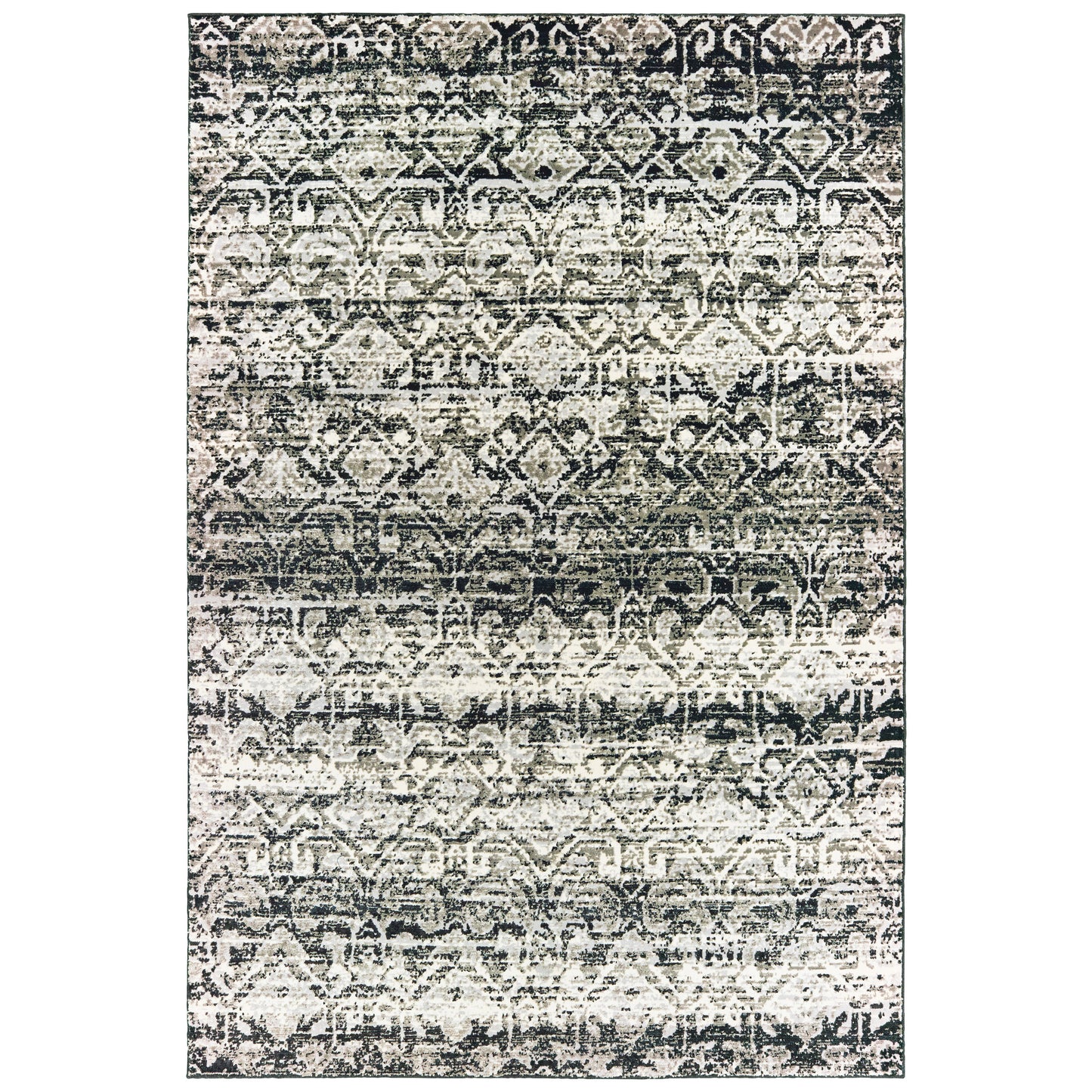 Bowen 042H2 Grey Abstract Rug