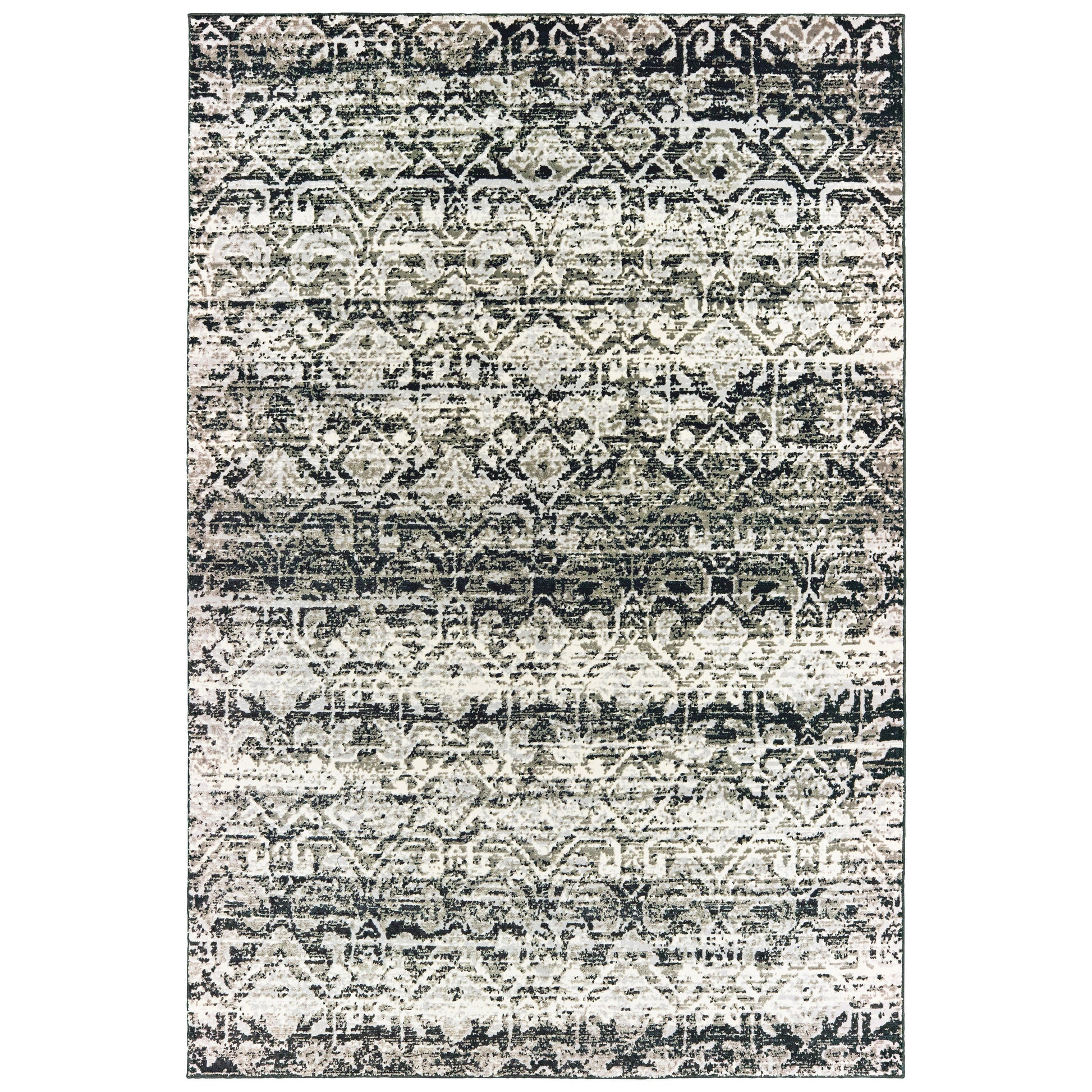 Bowen 042H2 Grey Abstract Rug
