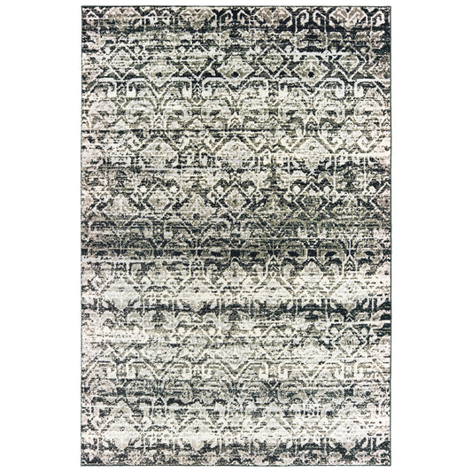 Bowen 042H2 Grey Abstract Rug