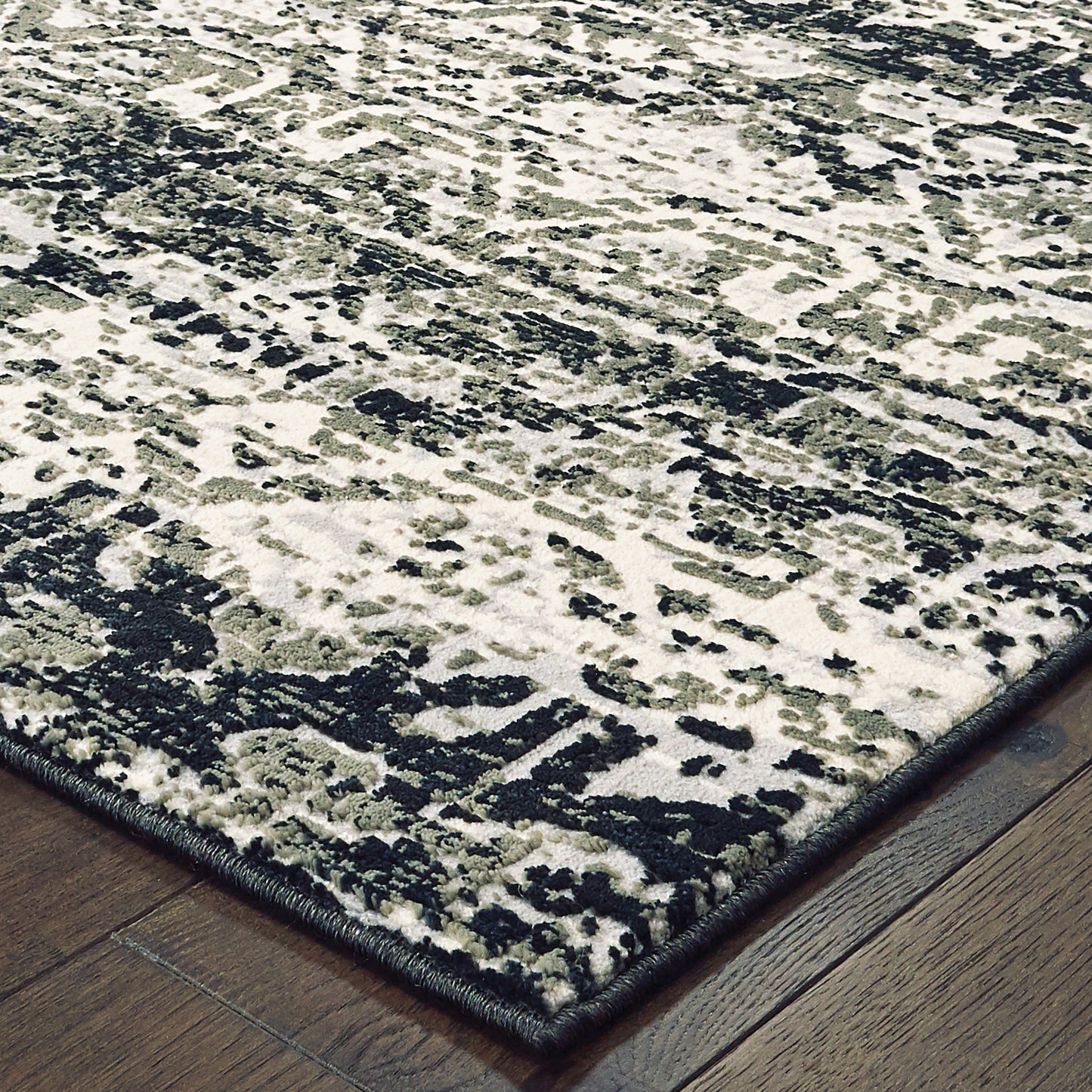Bowen 042H2 Grey Abstract Rug