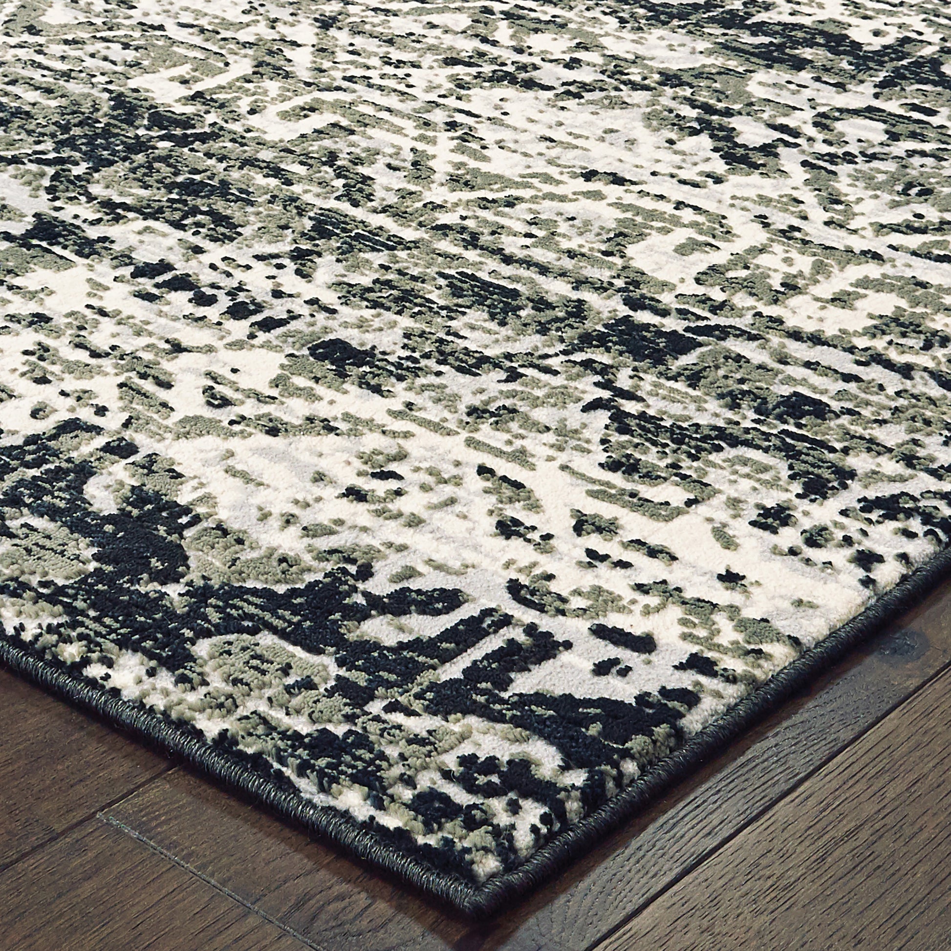 Bowen 042H2 Grey Abstract Rug