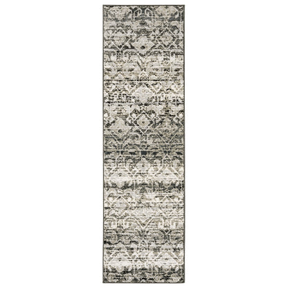 Bowen 042H2 Grey Abstract Rug