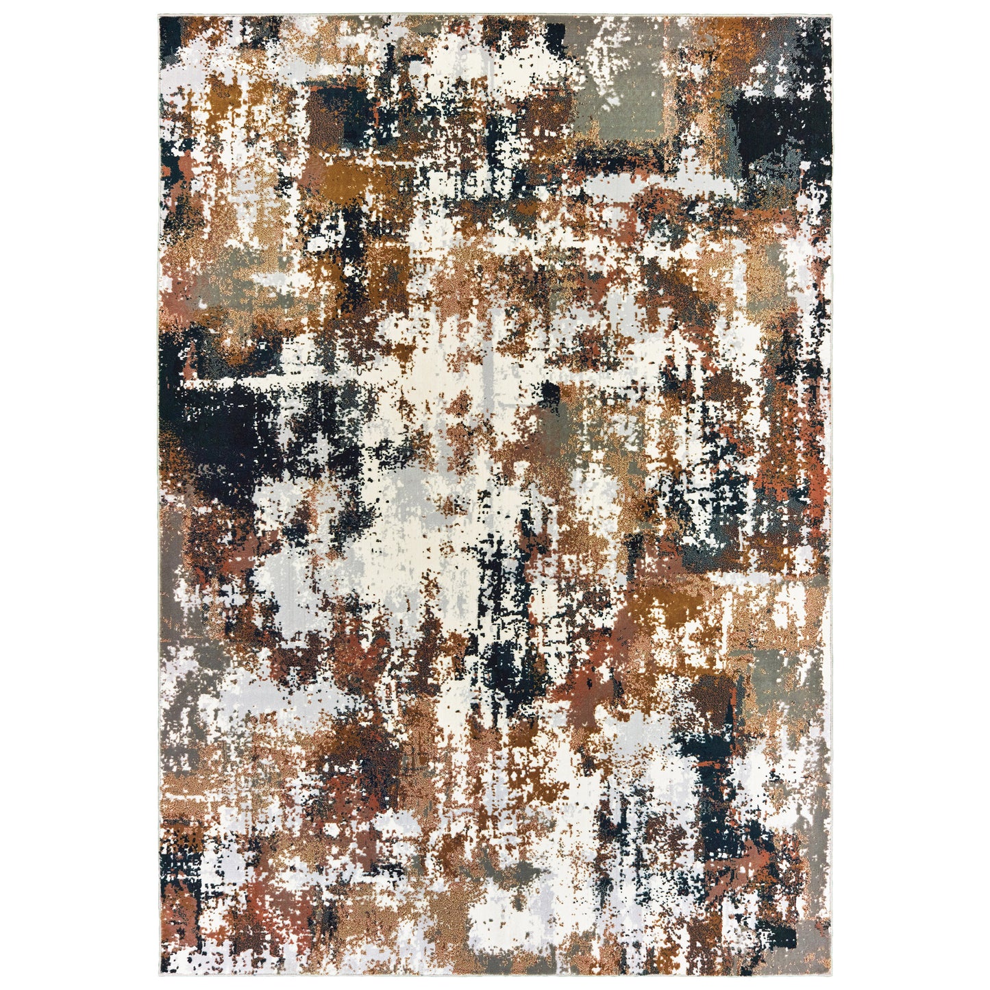Bowen 4928X Grey Distressed Rug