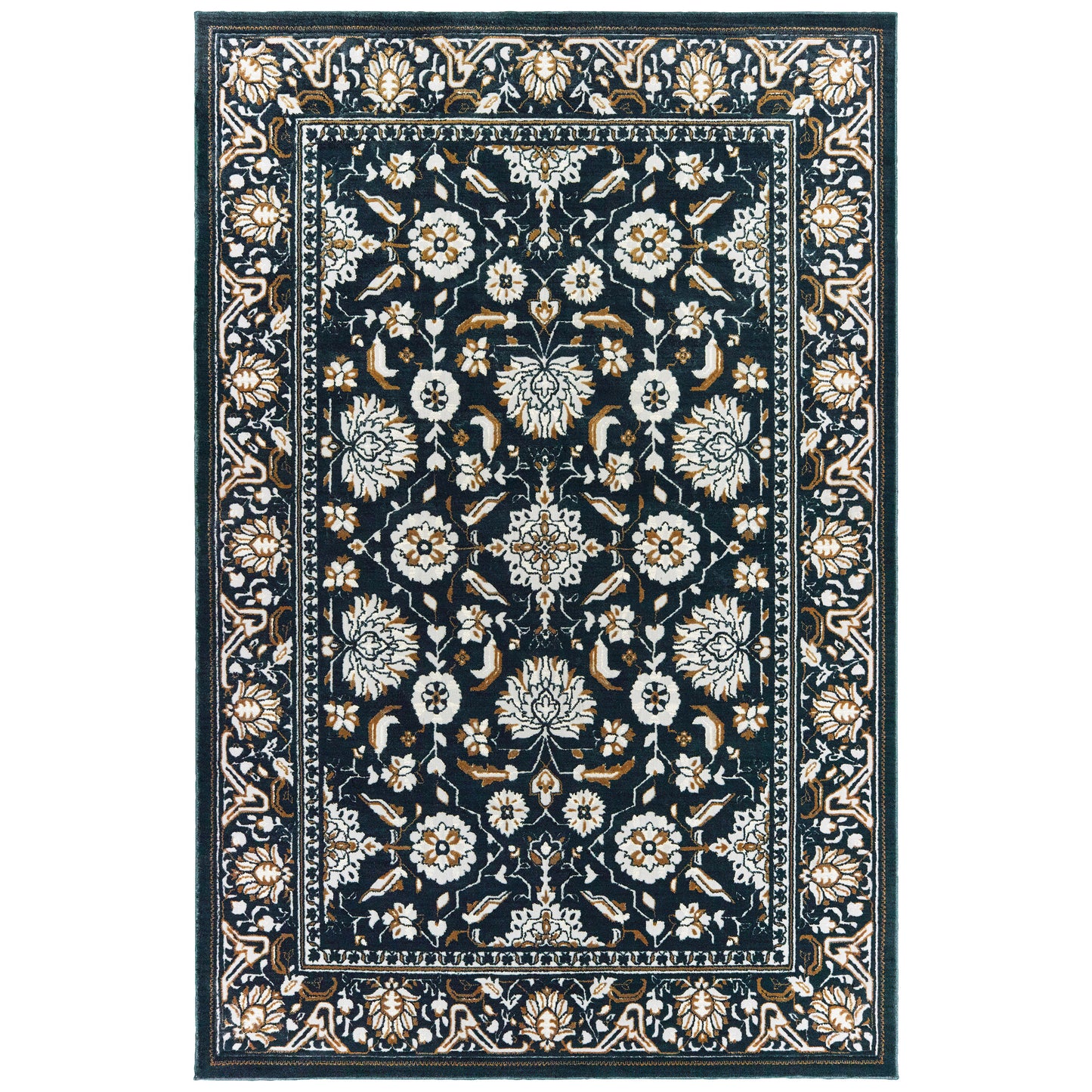 Bowen 534L2 Navy Oriental Rug