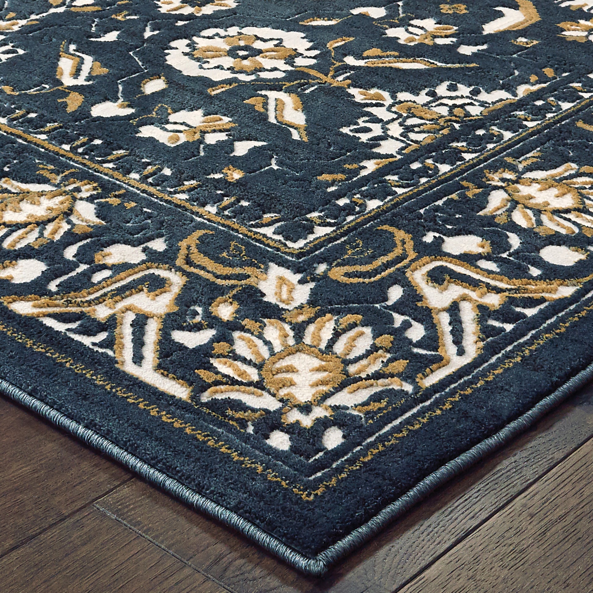 Bowen 534L2 Navy Oriental Rug