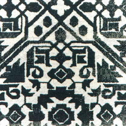 Bowen Distressed Navy/ Ivory Tribal Cut Pile Rug