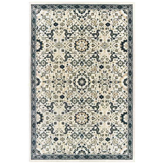 Bowen 073J2 Ivory Oriental Rug