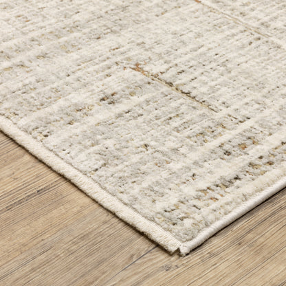 Branigan Abstract Beige/ Gold Cut Pile Rug