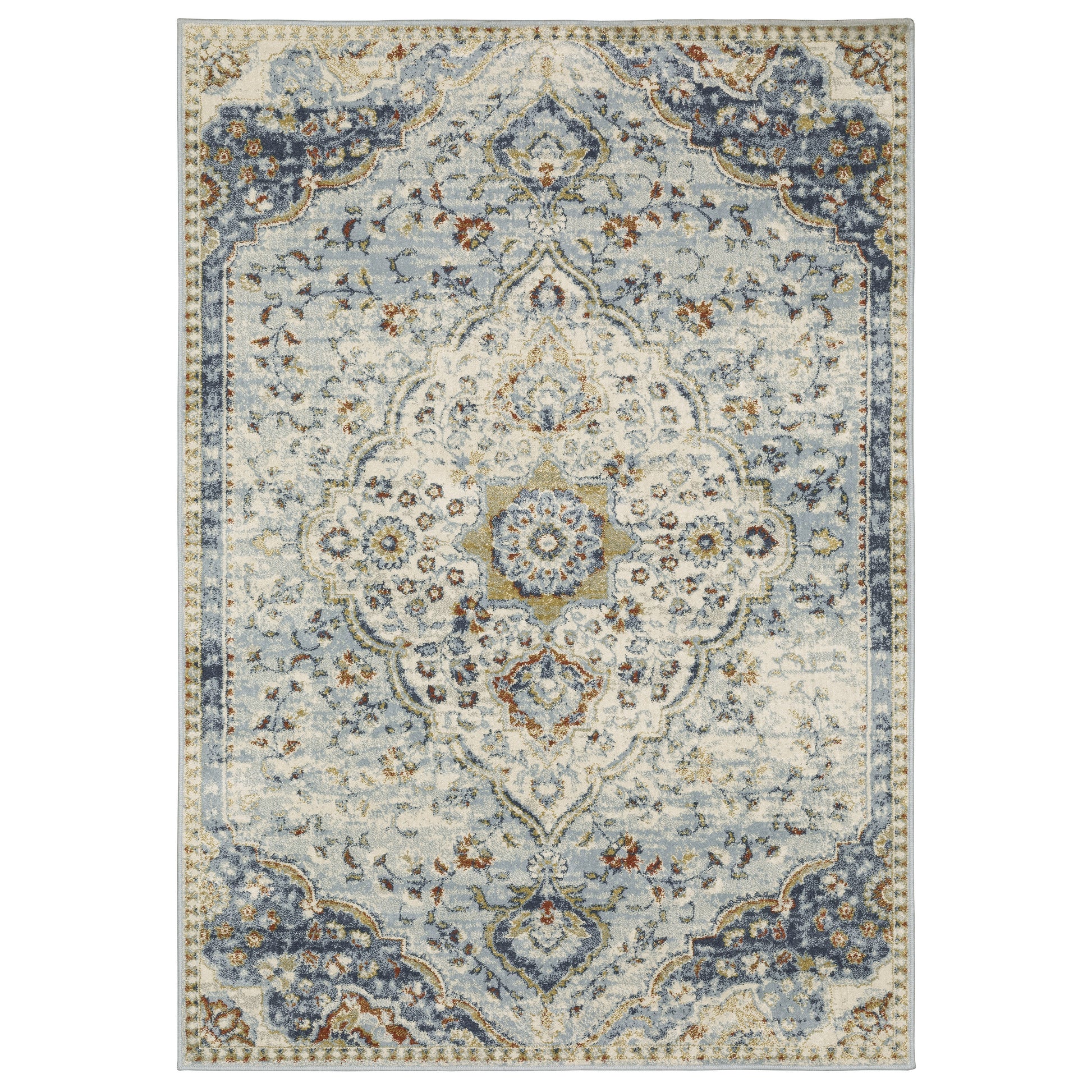 Branson BR01A Blue Medallion Rug