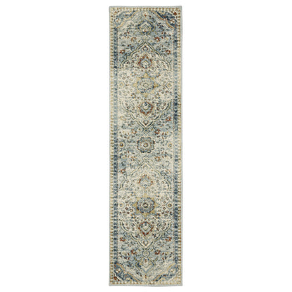 Branson BR01A Blue Medallion Rug