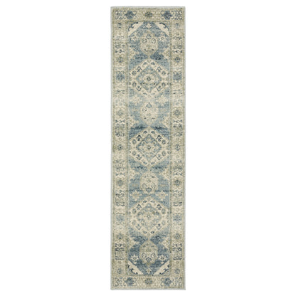 Branson BR03A Blue Medallion Rug