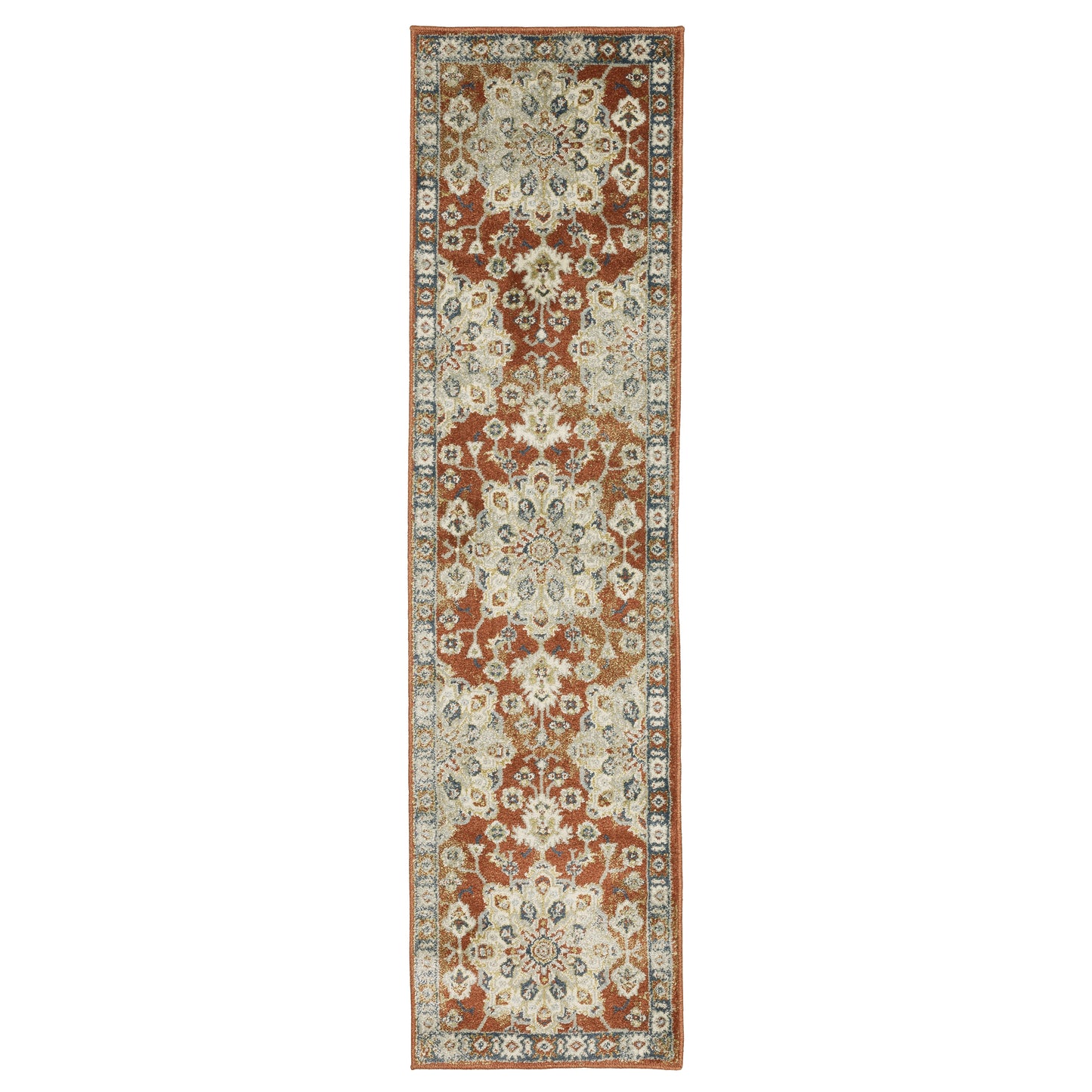 Branson BR04A Rust Medallion Rug