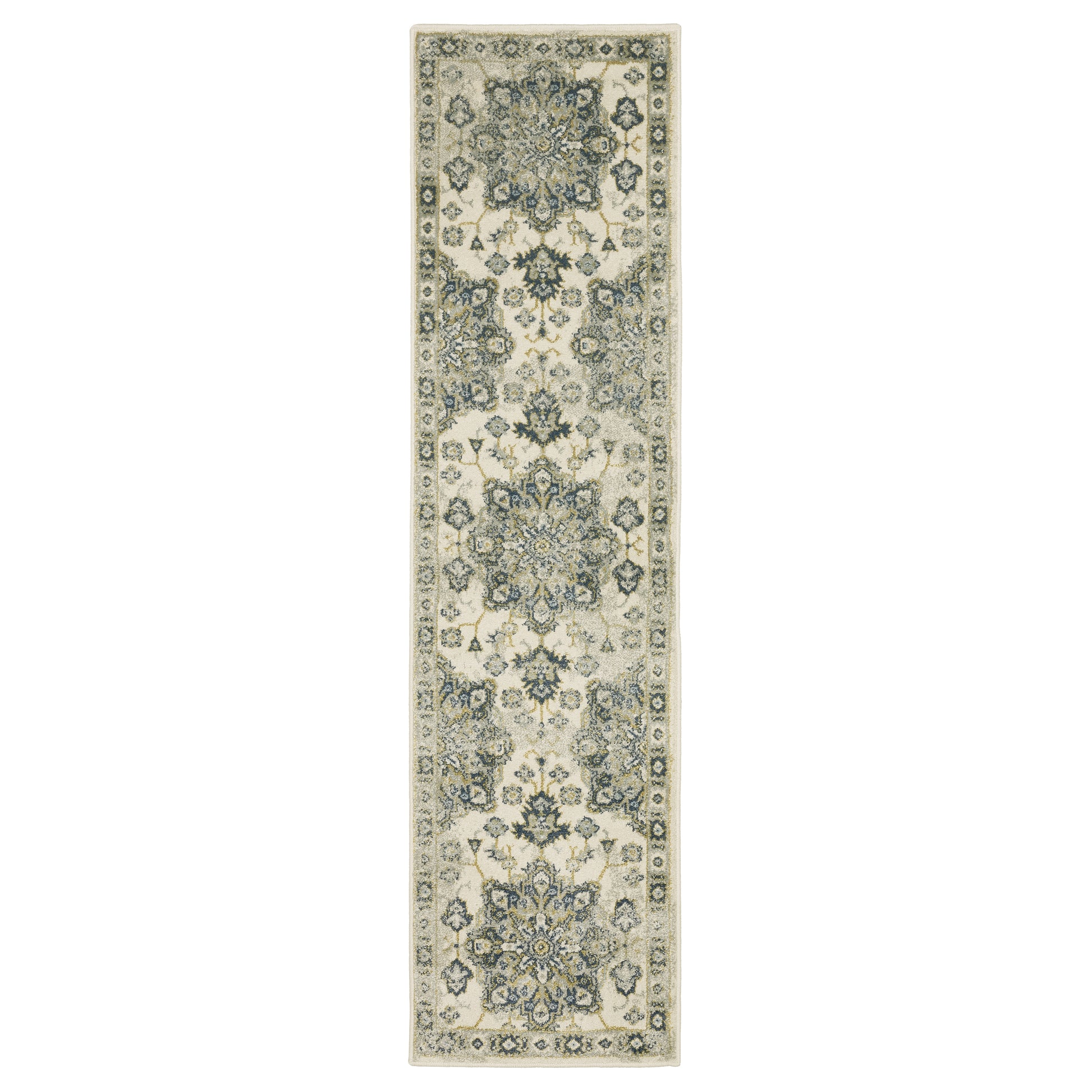 Branson BR04B Ivory Medallion Rug