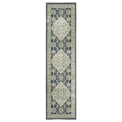 Branson BR05A Blue Medallion Rug