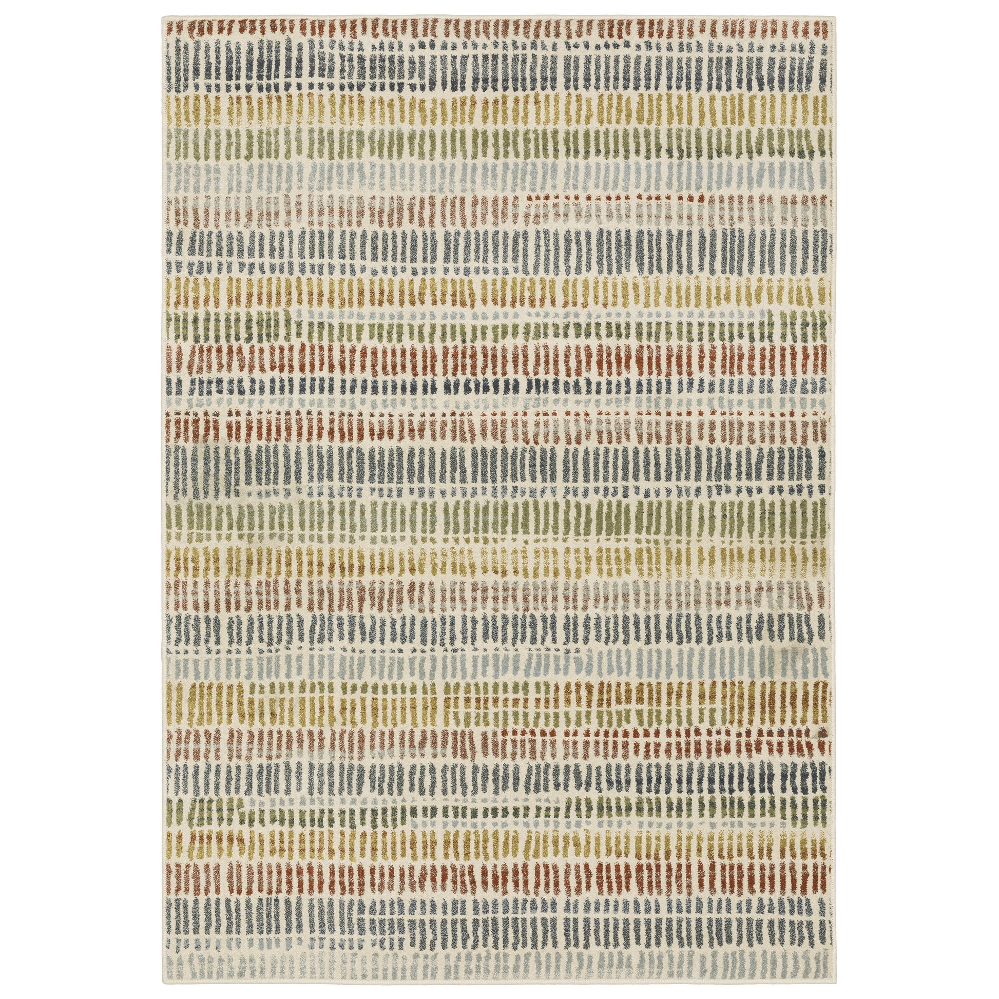 Branson Geometric Ivory/ Multi Cut Pile Rug