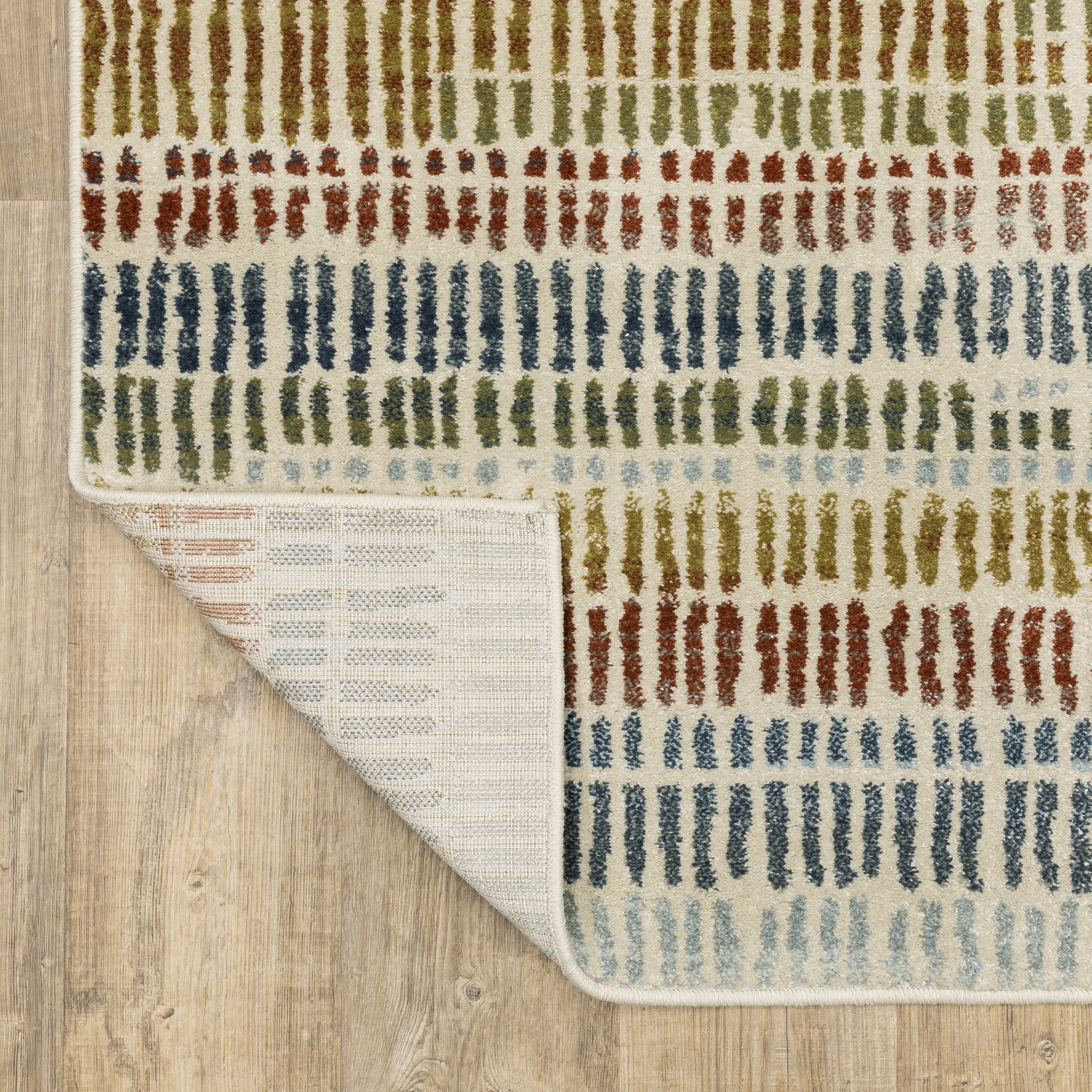 Branson Geometric Ivory/ Multi Cut Pile Rug