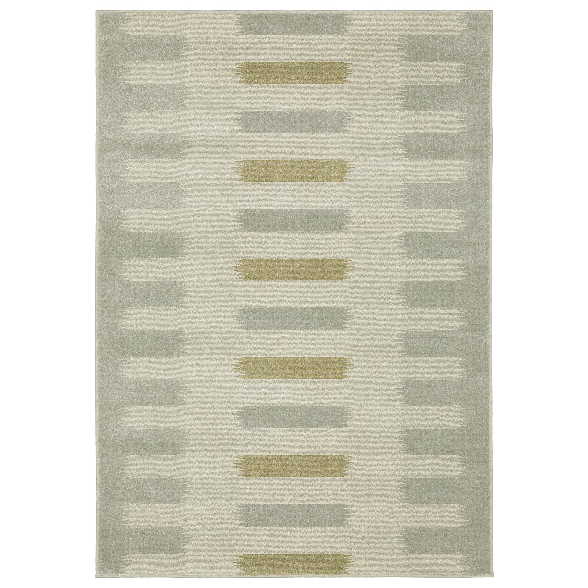 Branson Geometric Beige/ Grey Cut Pile Rug