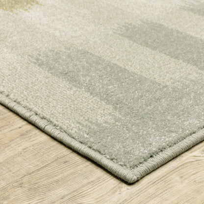 Branson Geometric Beige/ Grey Cut Pile Rug