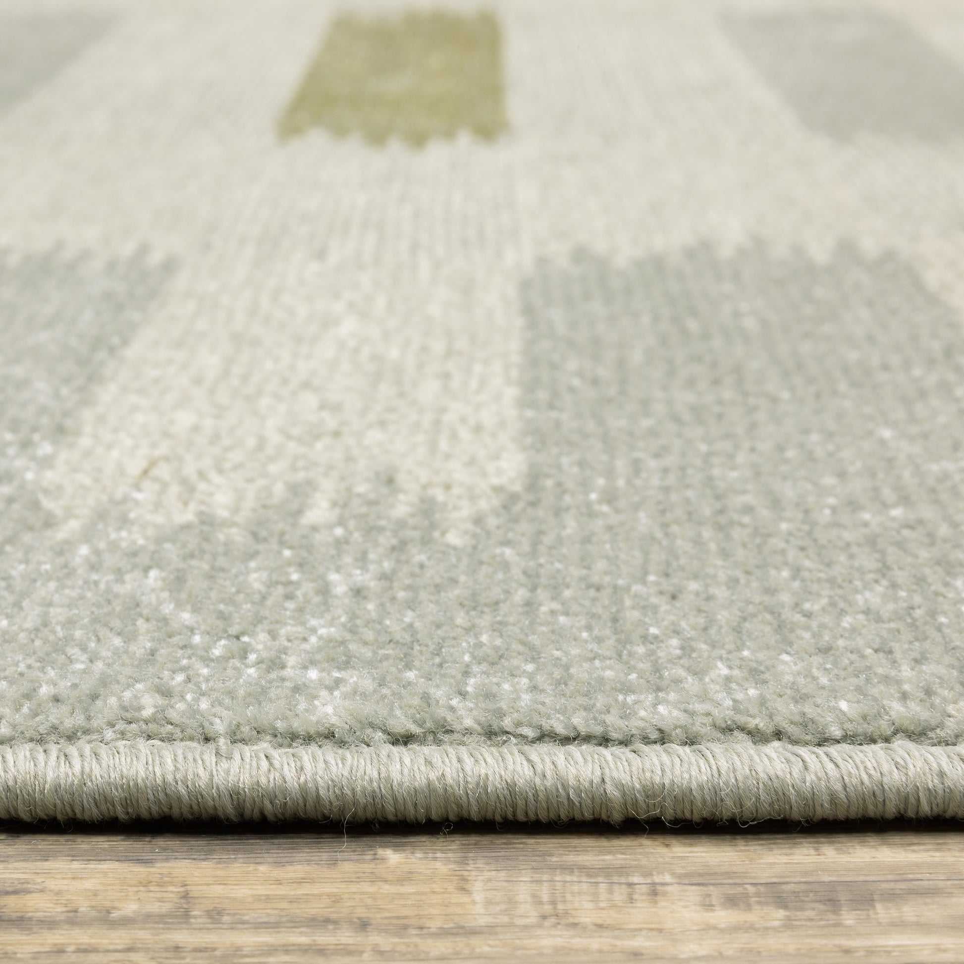 Branson Geometric Beige/ Grey Cut Pile Rug