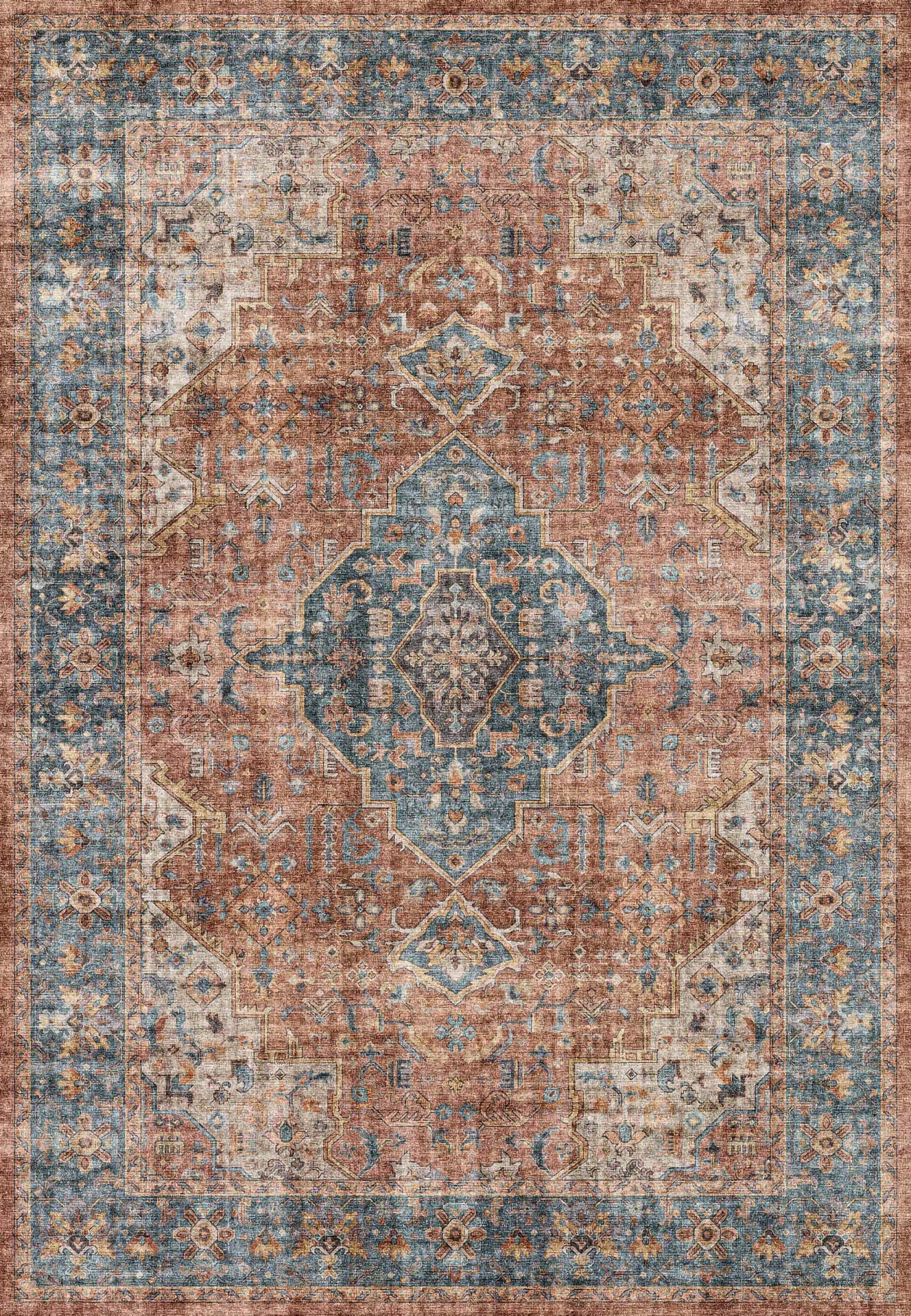 ELISE 6305 Red/Blue/Beige – main