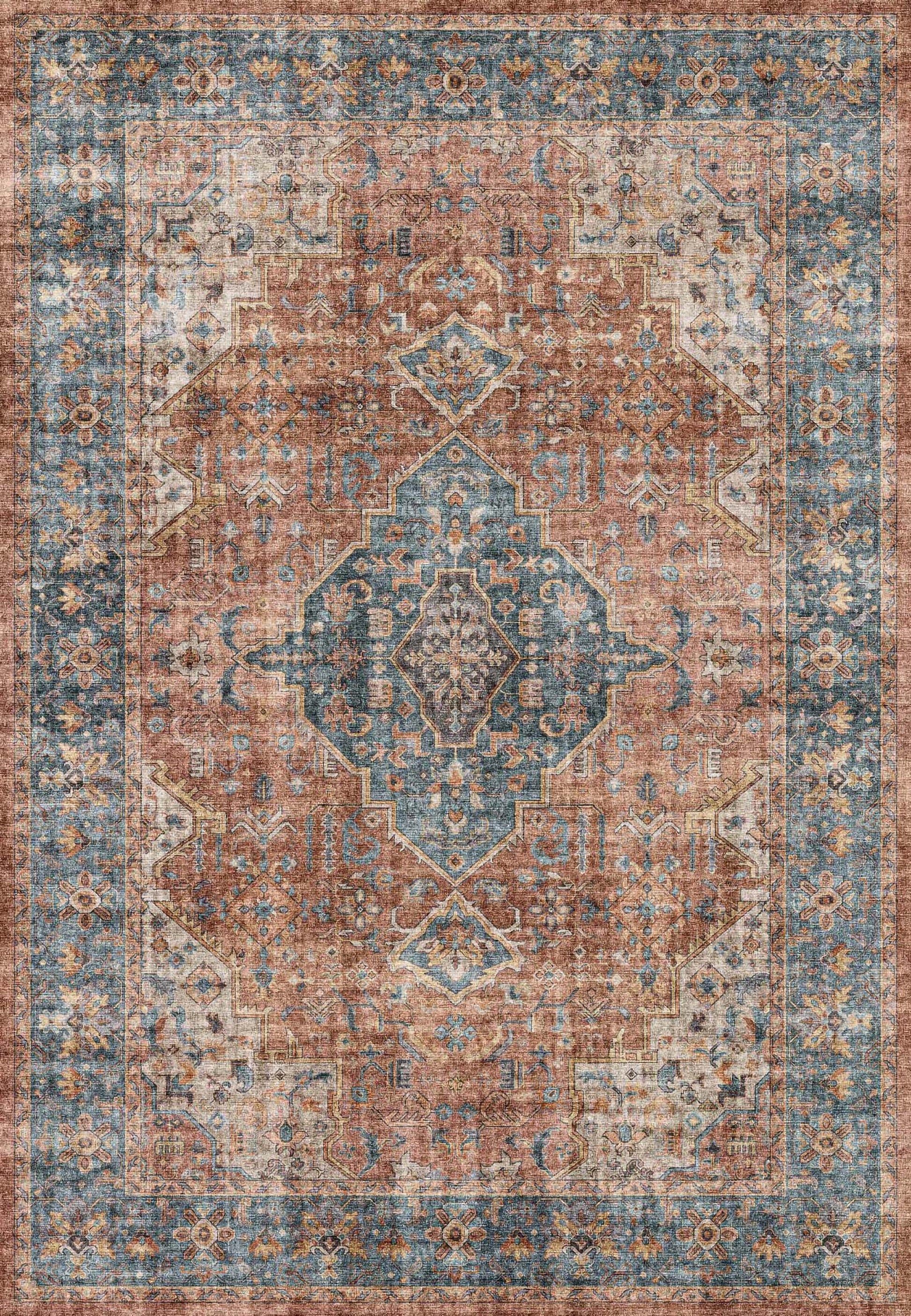 ELISE 6305 Red/Blue/Beige – main