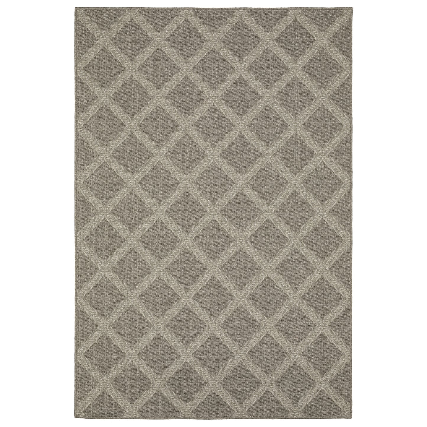 Caicos CA02N Grey Lattice Rug
