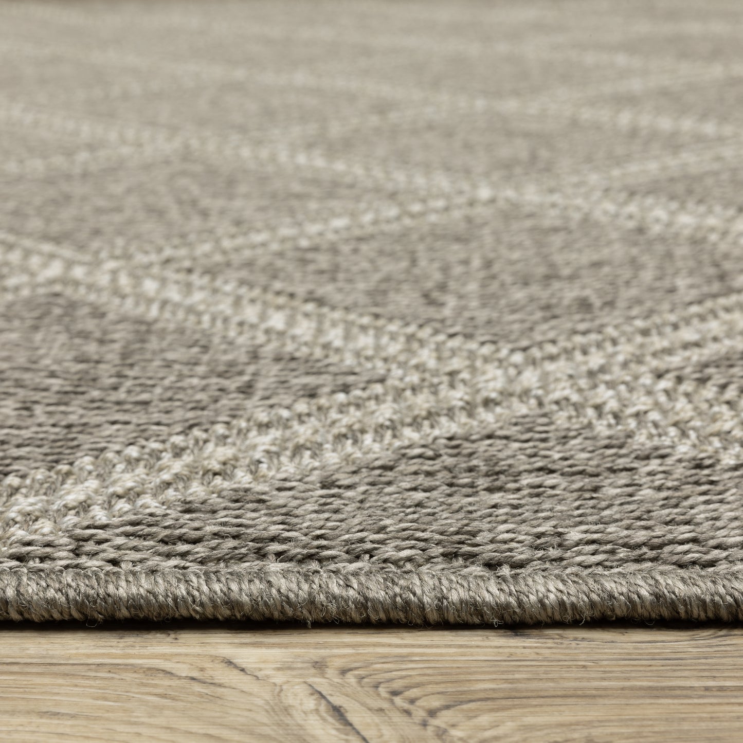Caicos Lattice Grey/ Grey Geometric Flat Weave Rug