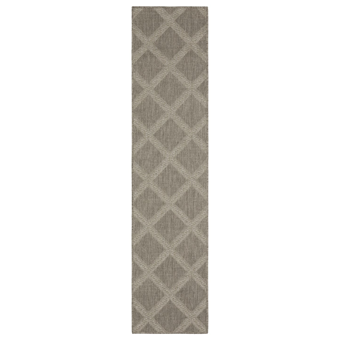 Caicos CA02N Grey Lattice Rug