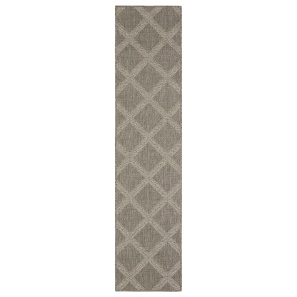 Caicos CA02N Grey Lattice Rug