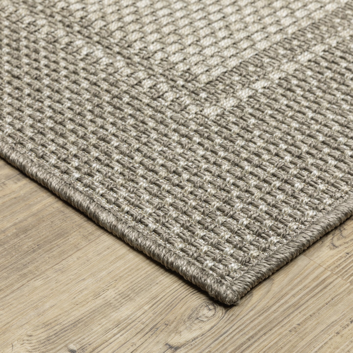 Caicos CA03N Grey Border Rug