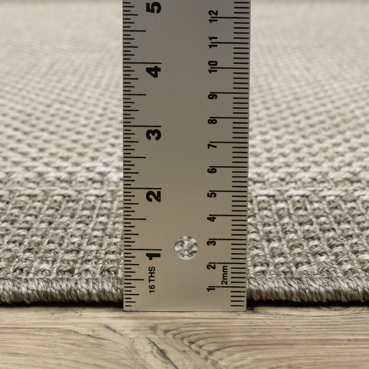 Caicos Border Grey/ Grey Flat Weave Rug