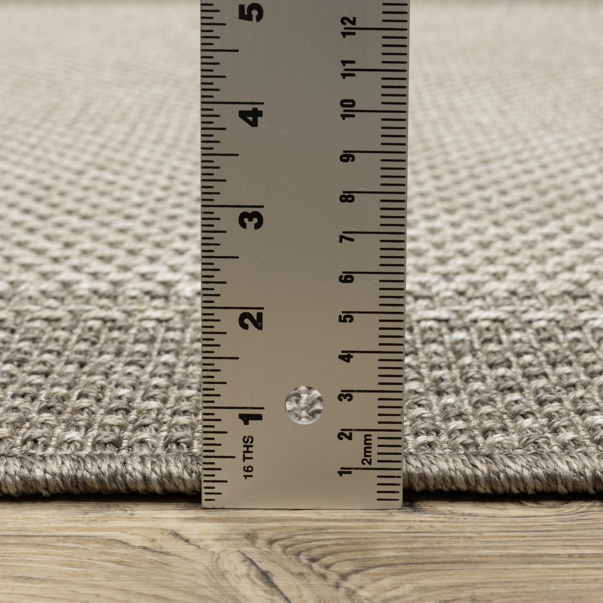Caicos Border Grey/ Grey Flat Weave Rug