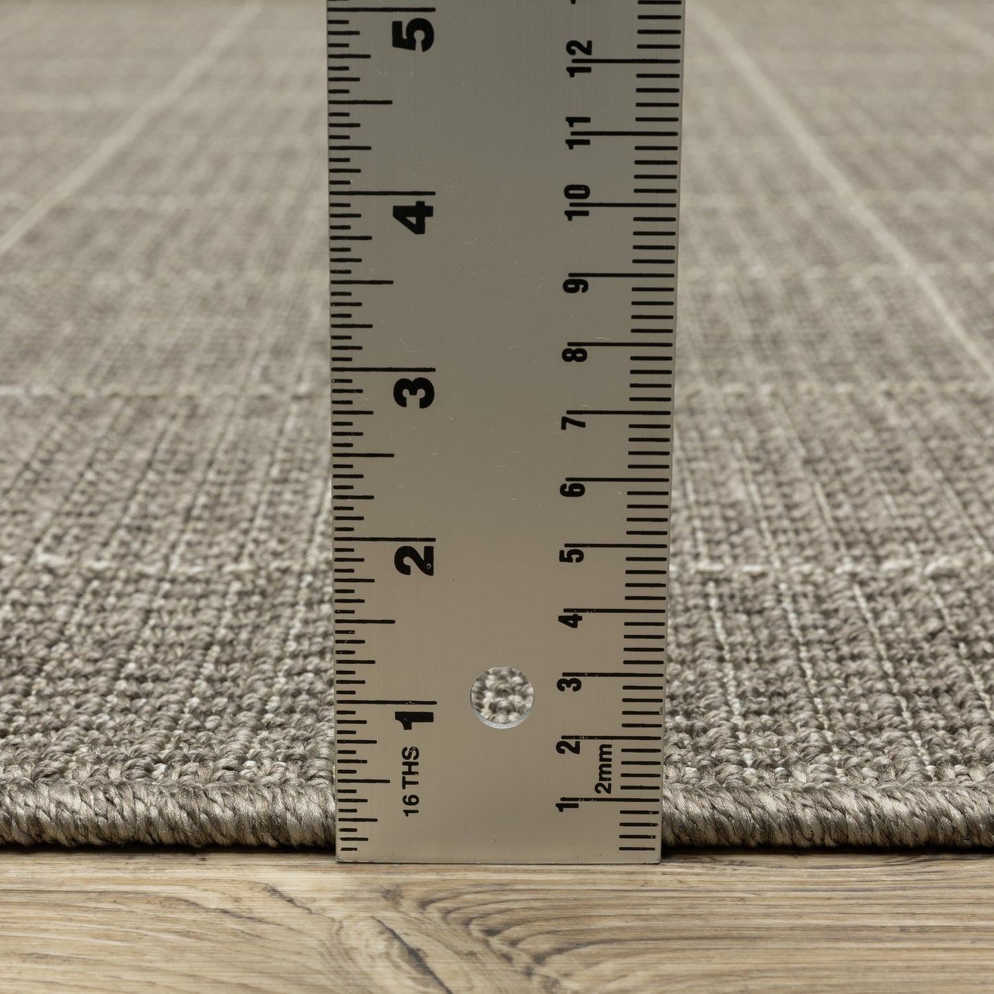 Caicos Geometric Grey/ Grey Flat Weave Rug