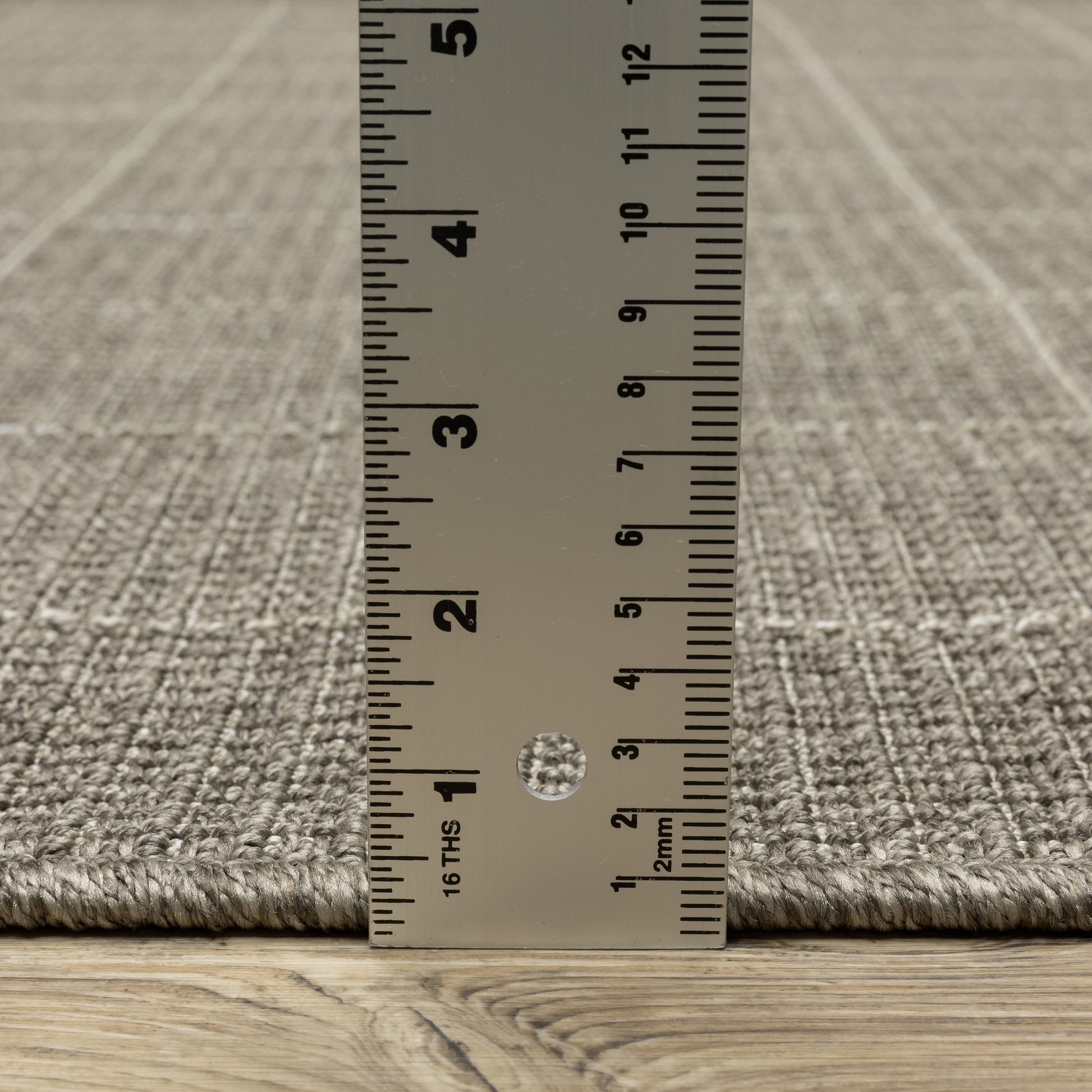Caicos Geometric Grey/ Grey Flat Weave Rug
