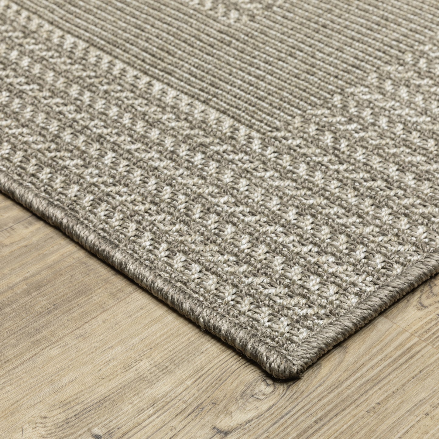 Caicos CA05A Grey Border Rug