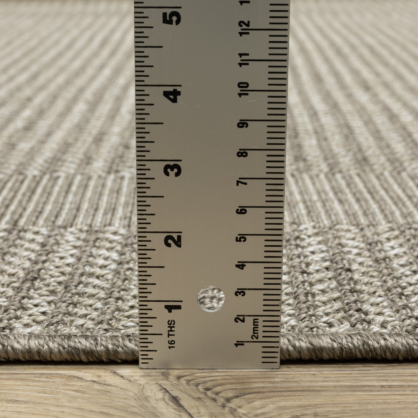 Caicos Border Grey/ Grey Flat Weave Rug