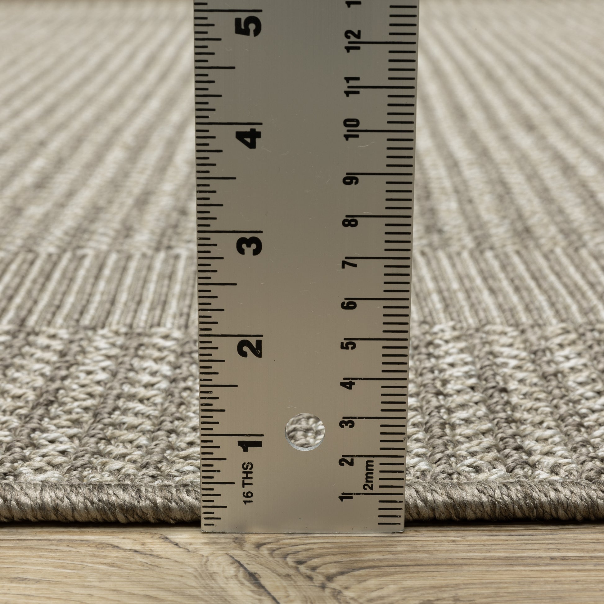 Caicos Border Grey/ Grey Flat Weave Rug