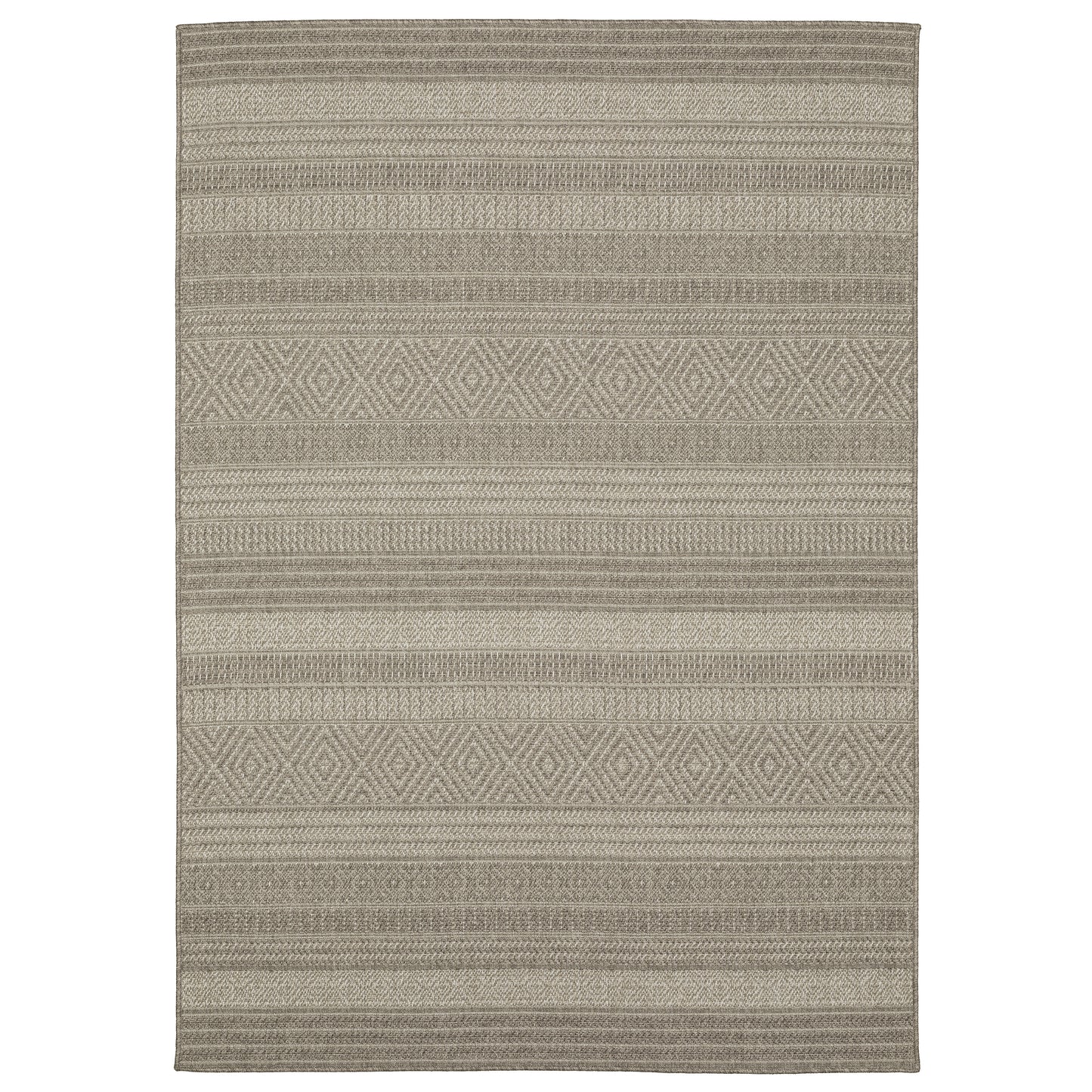 Caicos CA06A Grey Stripe Rug