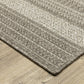 Caicos CA06A Grey Stripe Rug