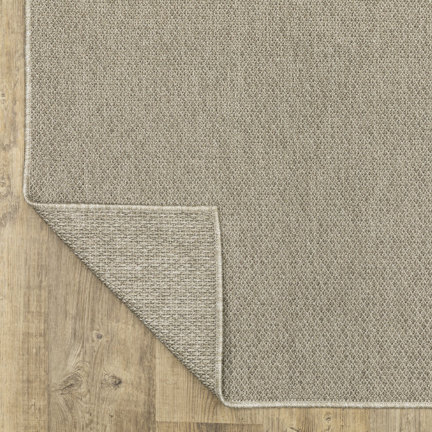 Caicos Solid Grey/ Grey Flat Weave Rug