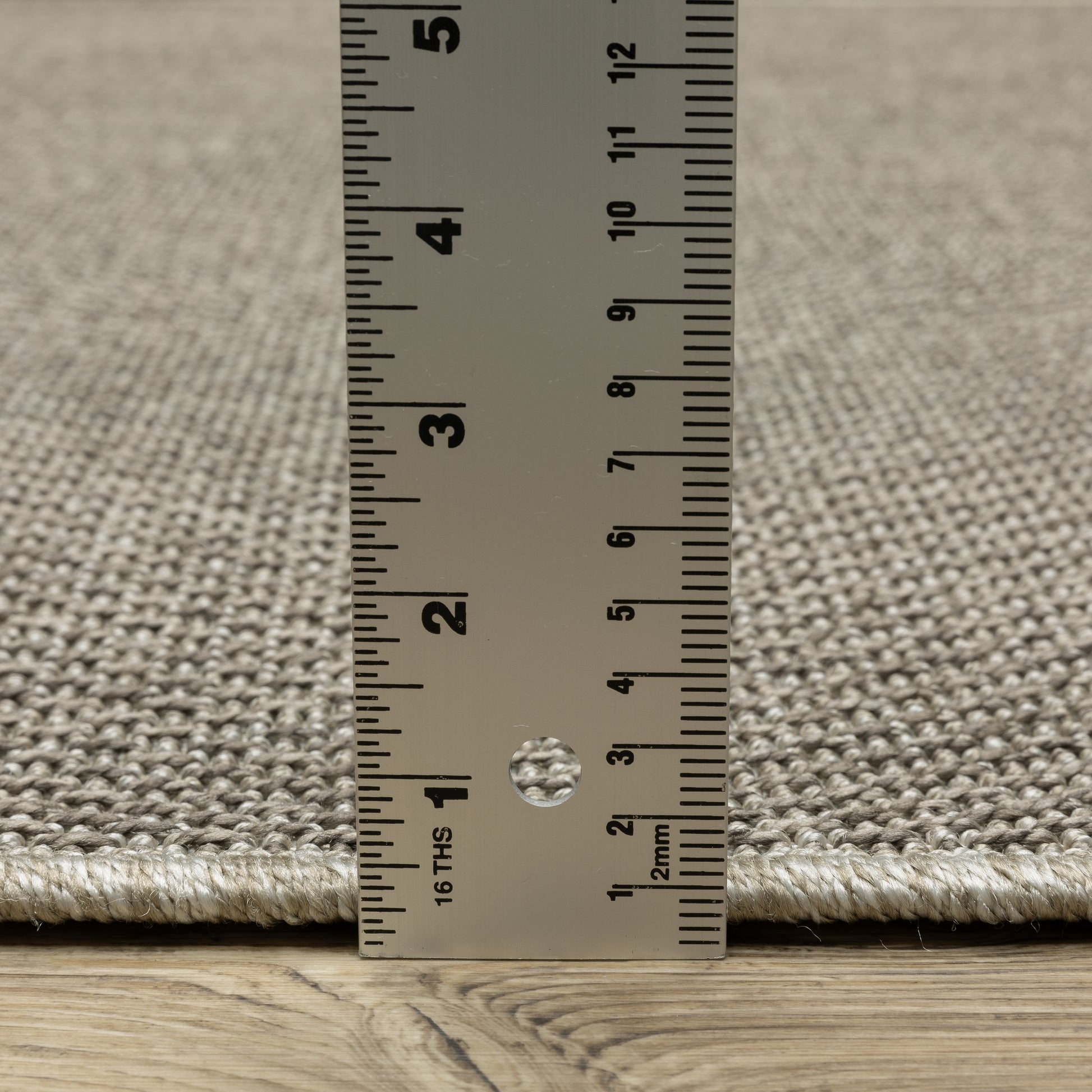 Caicos Solid Grey/ Grey Flat Weave Rug
